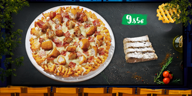 Πίτσα Crosscut & ατομικό choco krats με 9.85€!